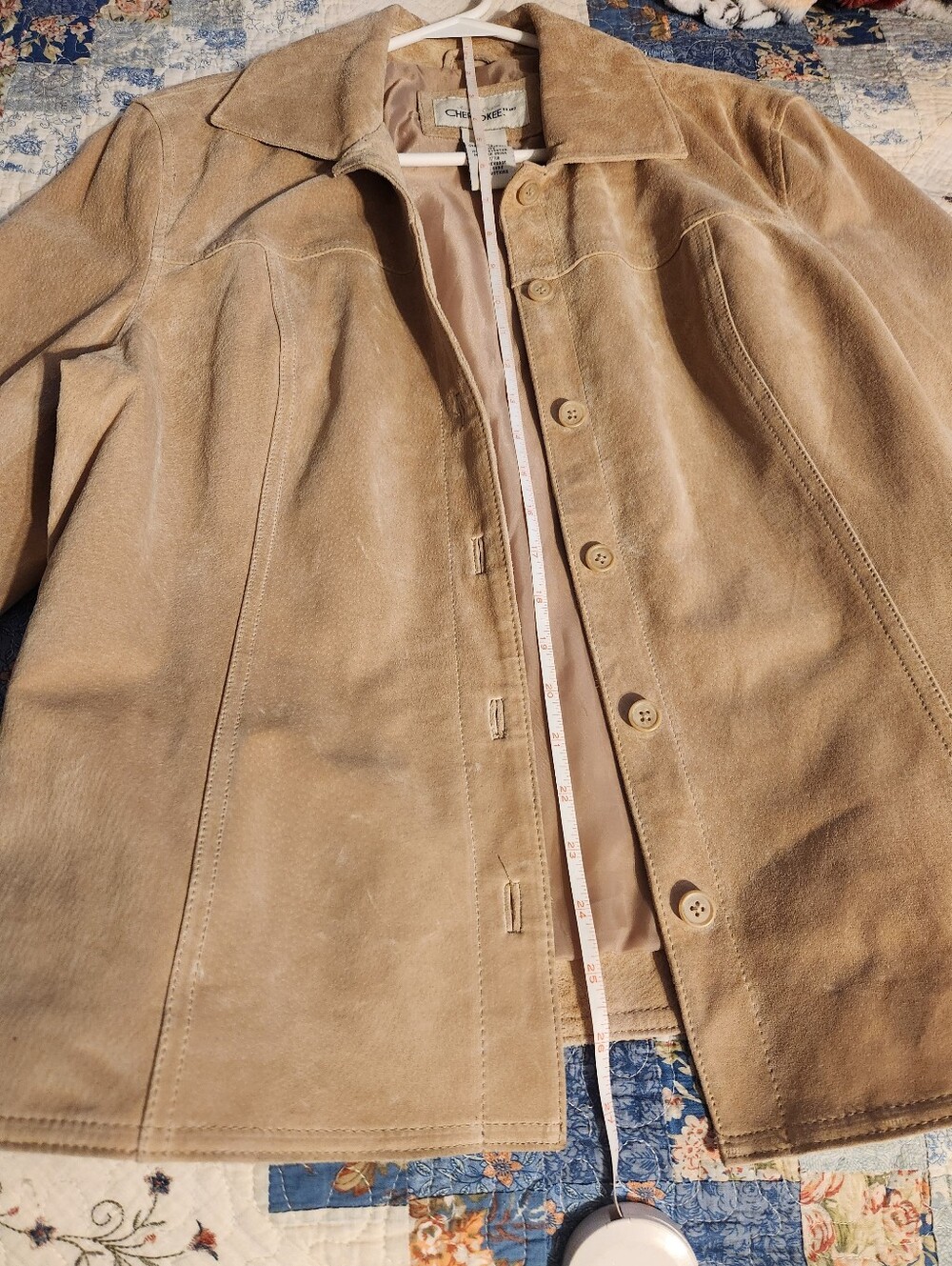 Cherokee Tan Suede Jacket - Picture 10 of 15
